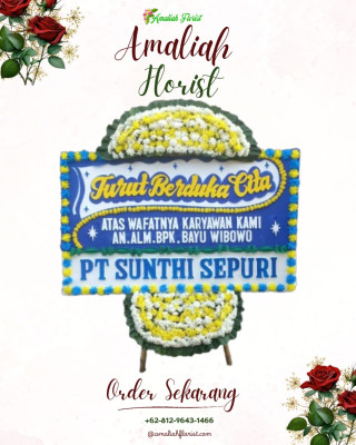 Papan Bunga Duka di Cikelat